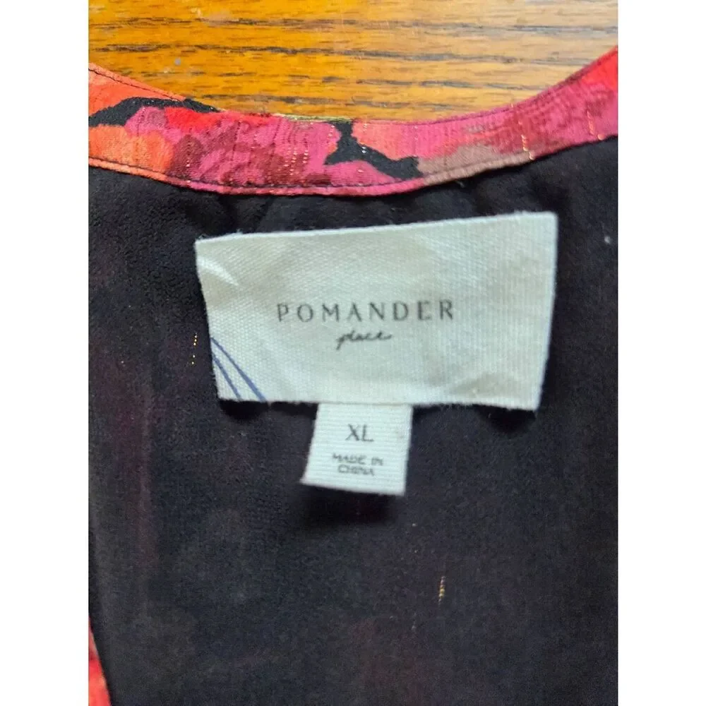 Tuckernuck POMANDER PLACE Rose Chiffon Kenzo Dress Size XL - Picture 3 of 5